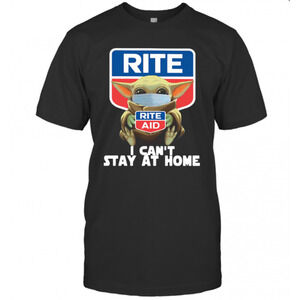 Baby Yoda Hug Rite Aid I Cant Stay At Home Covid 19 T-Shirt